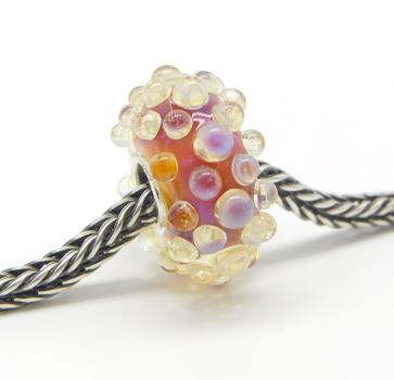 Cotton Candy Dewdrops - Elfbeads Glass - live photo